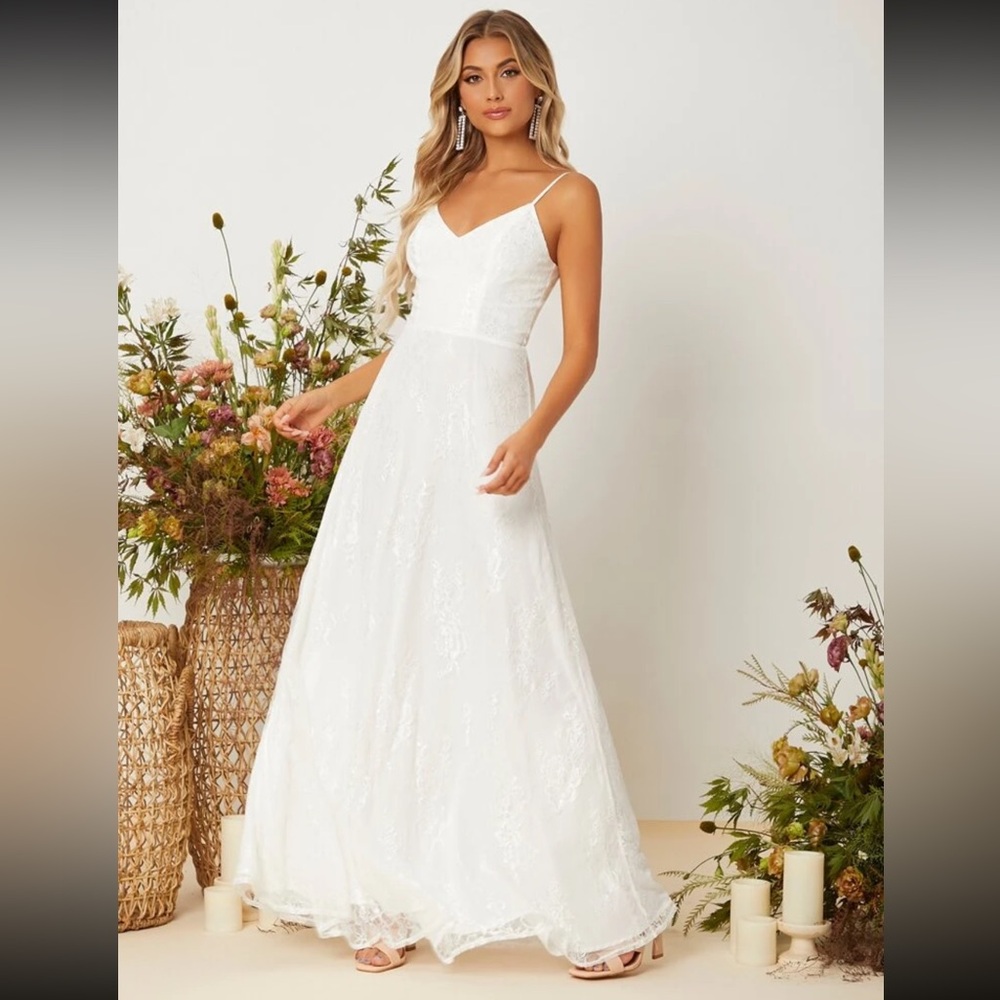 Belle Floral Lace Cami Dress